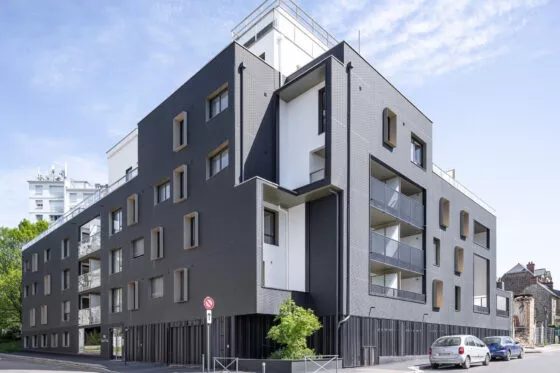 Extérieur de la résidence Villa Saint-Paul, à Rennes. Des logements neufs réalisés par Pierre Promotion.