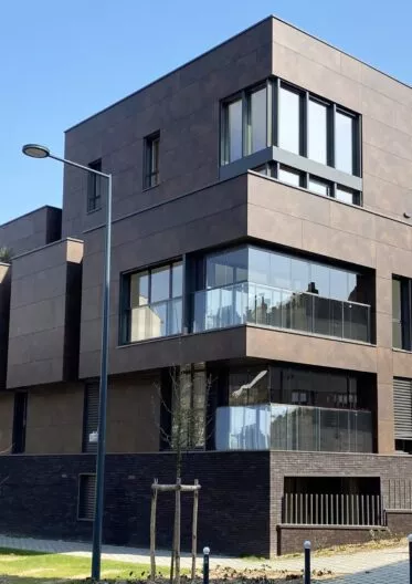 Résidence Automne à Rennes, extérieur du bâtiment, avenue Jules Ferry. Des appartements du T2 au T5.
