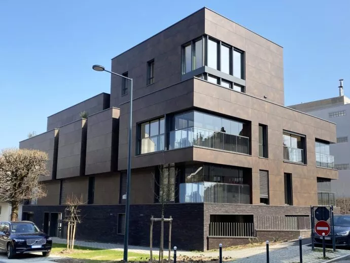 Résidence Automne à Rennes, extérieur du bâtiment, avenue Jules Ferry. Des appartements du T2 au T5.