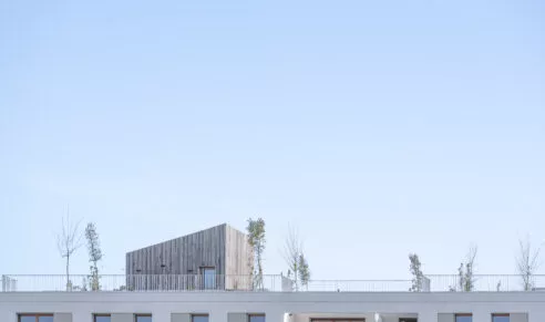 Résidence Avant-Scène à Lorient, zoom sur le rooftop de la copropriété. L'accès à ce rooftop est possible de tous les résidents.