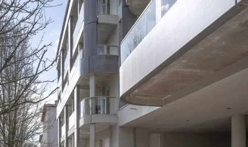 Résidence Esprit du Large à Brest, vue sur l'entrée de la copropriété.