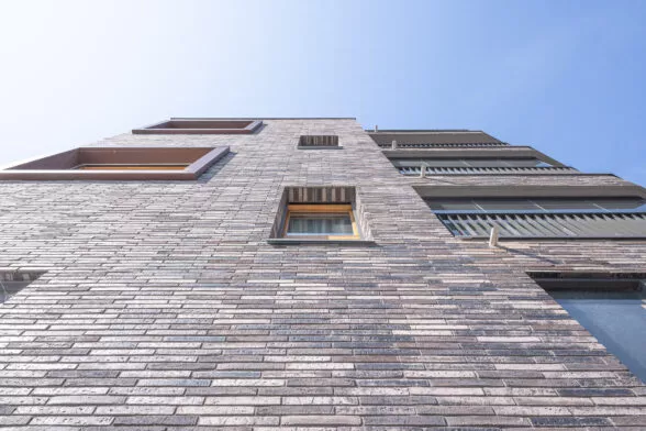 Extérieur de la résidence Terres Brunes à Saint-Malo. Des logements neufs réalisé par Pierre Promotion.