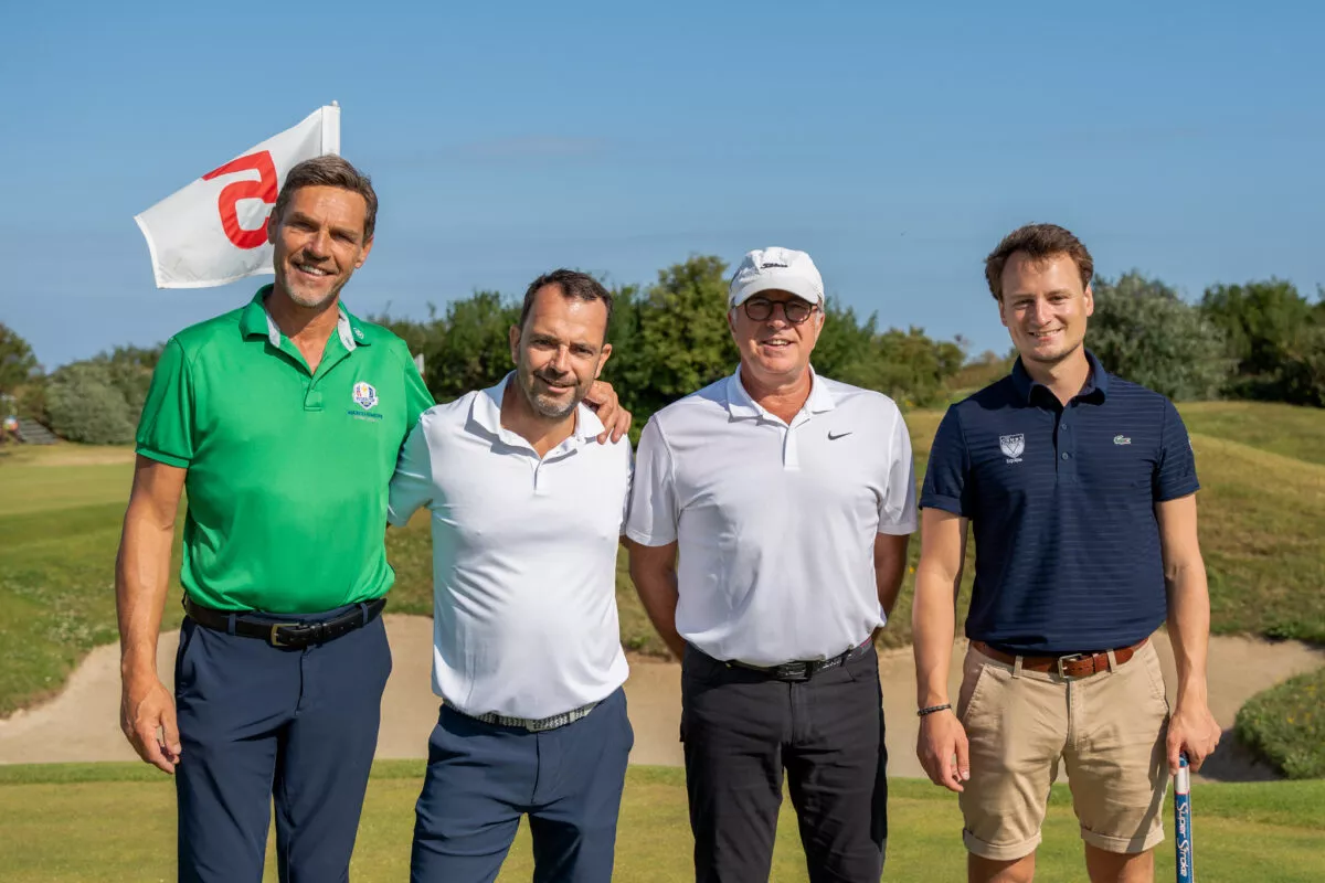 Une équipe de compétiteurs sur le Trophée de Golf Pierre Promotion à Pléneuf-Val-André.