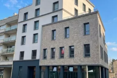 Façade de notre programme immobilier 112 rue de Fougères, situé à Rennes.